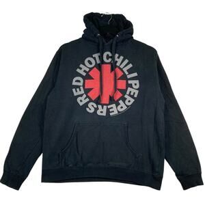 Vintage Red Hot Chilli Peppers Logo Pullover Hoodie S